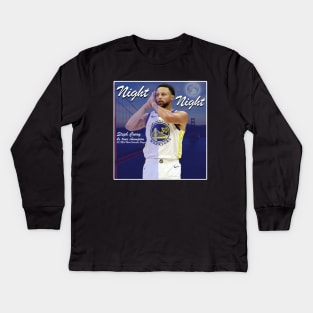 Nigh Night - Steph Curry Dark T-Shirt Kids Long Sleeve T-Shirt